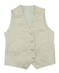 Smetanová vzorovaná vesta 