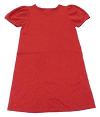 Červené třpytivé šaty H&M