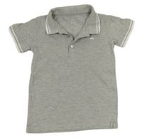 Šedé polo tričko s dinem Matalan