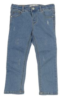 Modré skinny rifle s prošoupáním Zara