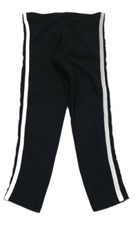 Černé legíny s pruhy George