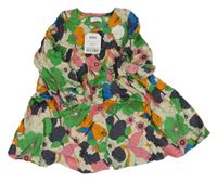 Nové - Béžovo-barevné květované šaty Next