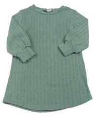 Khaki vzorované šaty shein