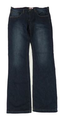 Tmavomodré podšité straight rifle C&A