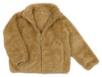 Béžová chlupatá bunda Uniqlo