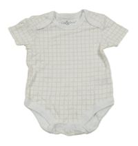 Bílo-béžové kostkované body 