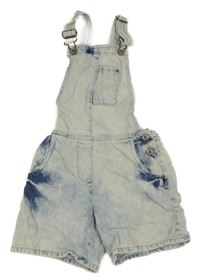 Světlemodré riflové laclové kraťasy Next