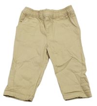 Béžové plátěné kalhoty Primark