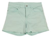 Mintové riflové kraťasy H&M