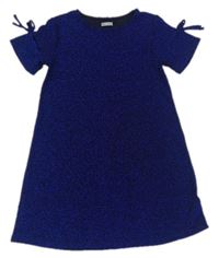 Černo-modré třpytivé šaty Next