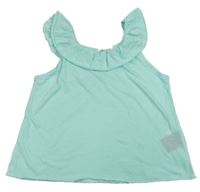 Pomněnkový top s volánky H&M
