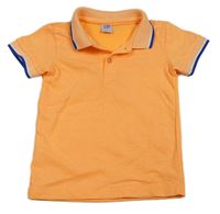 Neonově oranžové polo tričko s proužky zn. Kiki&Koko