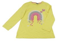 Žlutá tunika s duhou a motýly Kiki&Koko