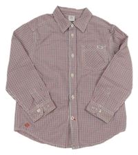 Modro-červená kostičkovaná košile S. Oliver 