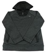 Šedo-černá sportovní mikina s kapucí Primark