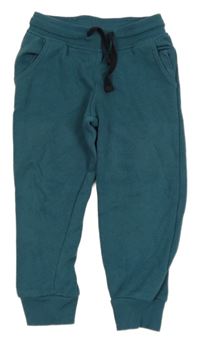 Petrolejové cuff tepláky Lupilu