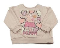 Světlerůžová oversize mikina s Pepinou 