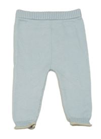 Světlemodré úpletové kalhoty H&M