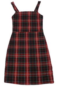 Černo-červené kostkované šaty New Look