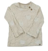 Smetanové triko s medvídky F&F