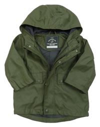 Khaki nepromokavá jarní bunda s kapucí George