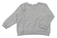 Šedá melírovaná oversize mikina 