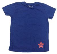 Tmavomodré tričko s hvězdou s číslem Ladybird