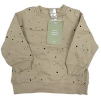 Nové - béžová puntíkatá mikina H&M