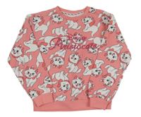 Růžová teplá mikina s kočičkami Marií PRIMARK