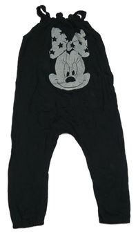 Černé laclové turecké tepláky s Minnie a volánkem Next