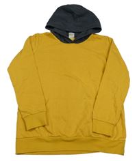 Okrová mikina s kapsou a kapucí KIDS COLLECTION