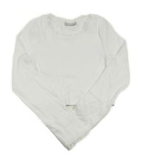 Bílé žebrované crop triko s krajkou Matalan