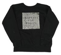 Černá mikina s nápisy PRIMARK