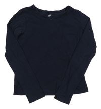 Tmavomodré triko H&M