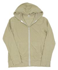 Béžová propínací mikina s kapucí H&M