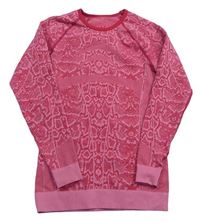 Růžové vzorované funkční spodní triko Crivit