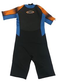 Černo-modro-oranžový neopren TWF