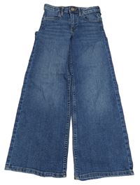 Modré wide leg rifle H&M