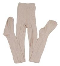 Světlerůžové melírované vzorované punčocháče Primark