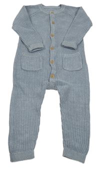 Modrý pletený overal George