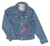 Modrá riflová bunda s Minnie Disney