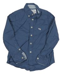 Tmavomodrá košile s výšivkou Alive