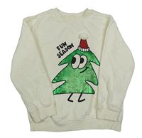 Smetanová mikina se stromkem H&M