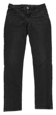 Antracitové skinny rifle s kamínky C&A