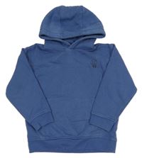 Modrá mikina se smajlíkem a kapucí Next