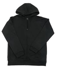 Černá propínací mikina s kapucí Primark