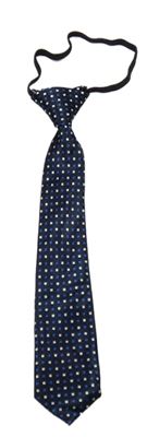 Tmavomodrá kostkovaná kravata