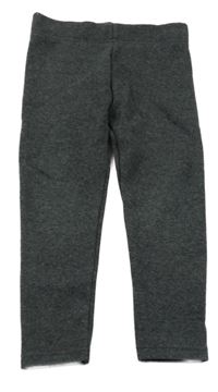 Tmavošedé melírované zateplené legíny Primark