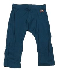 Petrolejové žebrované lehké tepláky s jezevcem Nutmeg