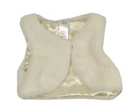 Smetanová kožešinová podšitá vesta C&A